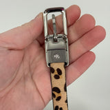 women Lauren Ralph Lauren NWOT Reversible Leopard/Patent Brown/Black Belt M