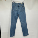 women Adriano Goldschmied Alexxis High Rise Vintage Straight Blue Jeans 26R