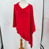 women Badiali Cashmere Blend Poncho Red Sweater OS