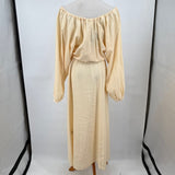 women H&M NWT Lyocell Apricot Cream Dress XS