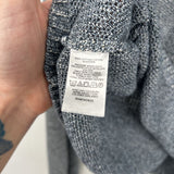 women Loft Cotton Crew Blue Sweater M