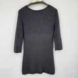 women Moth Alpaca Blend Sweater Dress Gray Dress M