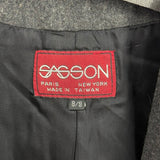 women Sasson Vintage Wool Gray Jacket S