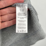 women Michael Kors Waffle Knit 1/4 Button Gray Knit Top L