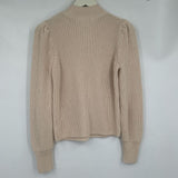 women 525 America Shaker Puff Cotton Ivory Sweater XS