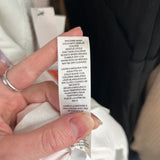 women White House Black Market NWT Chiffon Halter Print Ecru w/Canary Dress 4P