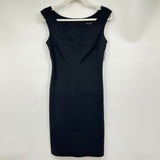 women Tara Jarmon Sleeveless Shift Est. MSRP $480 Black Dress 6