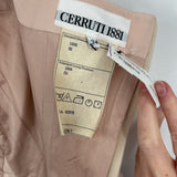 women Cerruti 1881 Silk Strapless Vest Blush Pink Woven Top XS