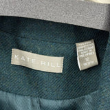 women Kate Hill Wool Blend Blazer Green Jacket 8