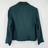 women Kate Hill Wool Blend Blazer Green Jacket 8
