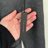 women Tahari NWT Long Merino Blend Cardigan Gray Sweater S