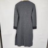 women Tahari NWT Long Merino Blend Cardigan Gray Sweater S