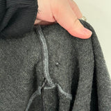 women Tahari NWT Long Merino Blend Cardigan Gray Sweater S