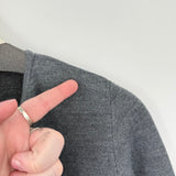 women Tahari NWT Long Merino Blend Cardigan Gray Sweater S