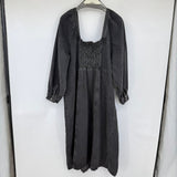 women Future Collective NWOT Denim Full Zip Midi Aged Black Dress 24/26