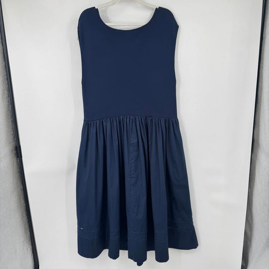 women Universal Standard Chloe Combo Midi Classic Navy Dress L/22-24