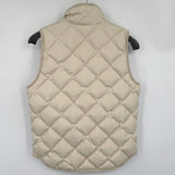 women J. Crew Excursion Quilted Vest Ivory Jacket S