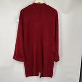 women Margeaux & Ellie Open Front Cardigan Red Sweater M