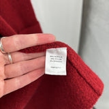 women Margeaux & Ellie Open Front Cardigan Red Sweater M