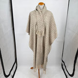 Made in Mexico Natural Wool Poncho Jacket