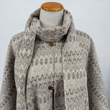 Made in Mexico Natural Wool Poncho Jacket