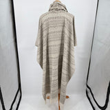 Made in Mexico Natural Wool Poncho Jacket