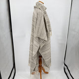 Made in Mexico Natural Wool Poncho Jacket