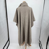 Made in Mexico Natural Wool Poncho Jacket