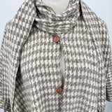 Made in Mexico Natural Wool Poncho Jacket
