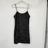 women D.B.A. LA Lace Mini Dress Black Vintage M