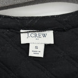 women J. Crew Outlet Diamond Quilted Black Jacket S