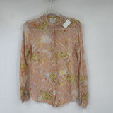 women forte_forte Le Stampe My Shirt in Corello MSRP $535 Peach Cream Woven Top 2