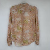 women forte_forte Le Stampe My Shirt in Corello MSRP $535 Peach Cream Woven Top 2