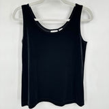 women Chico's NWT Velvet Tank Black Knit Top S