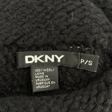 women DKNY Heavy Wool Boxy Turtleneck Black Sweater OS