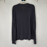 men Rag & Bone Henley Gray Knit Top XL