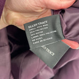 women Ellen Tracy NWOT Wool Blend Overcoat Plum Purple Coat 6