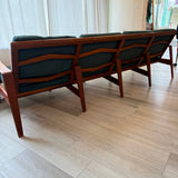 Rare 4-Seater MCM Arne Wahl Iversen Model 35 Teak Sofa Furniture