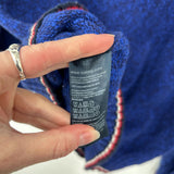 men Tommy Hilfiger Marled Cotton Crew Blue Sweater L