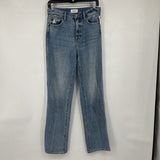 women Pistola Cassie Super High Rise Straight Leg MSRP $188 Blue Jeans 26/2