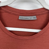 women Icebreaker Merino Moon Sonnet Tee Dusty Rose Knit Top XS