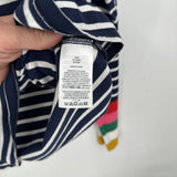 women Boden Striped Long Sleeve Navy Multi Knit Top 10