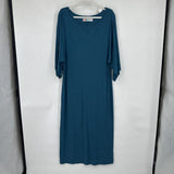 women Free People Skylar Knit Maxi Blue Dress M