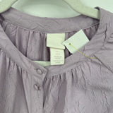 women H&M Crepe Crinkle Shirt Dress Lilac Dress L