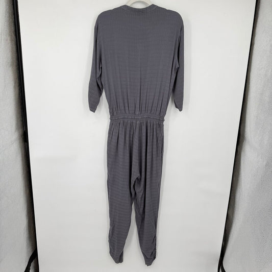 women Hello Nite New with Tags Hello Nite Silver Moon Drawstring Jumpsuit Women's Size Small Gray Jumpsuit/Romper S