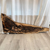 Hand Carved Pyrography by Local Artist Home Decor