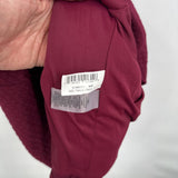 women Vince Camuto Textured A-Line Cap Sleeve Wine Dress 4
