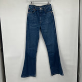 women ÉTICA Anya Modern Flare Wetlands Blue Jeans 28/6