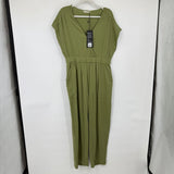 women Backcountry NWT Sleeveless Cotton Gauze Jumpsuit Calliste Green Jumpsuit/Romper L