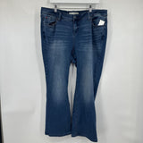 women Slink Dark Wash Curvy Boot Blue Jeans 18